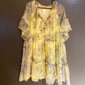 Dress with Flounces